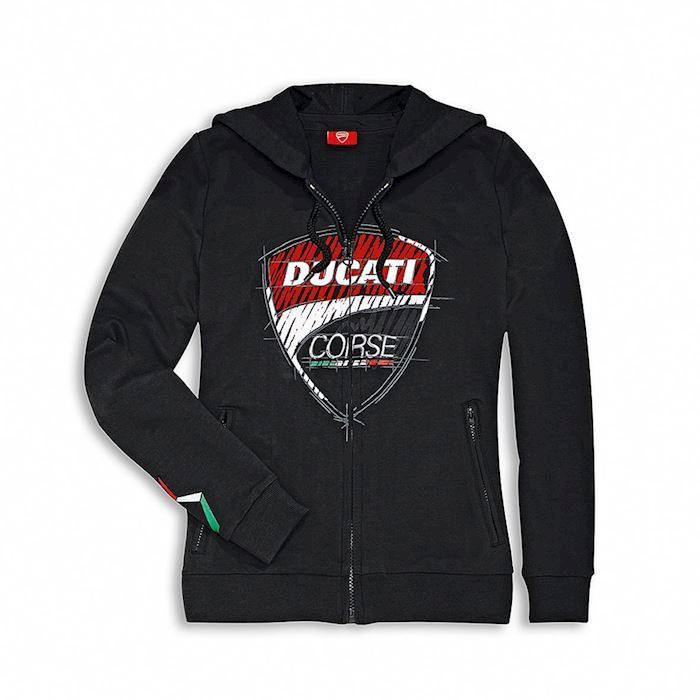 Ducati DC sketch hooded dame sweatshirt 